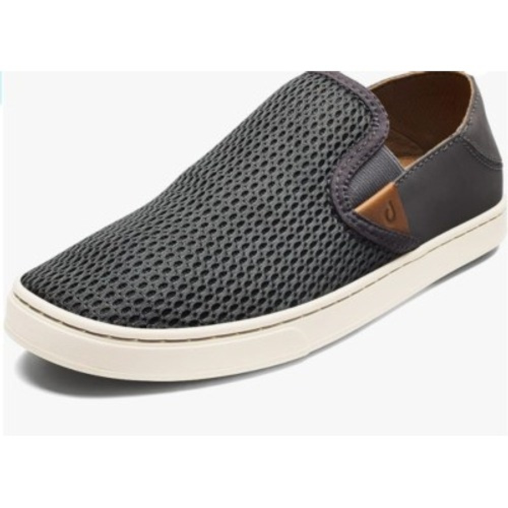OluKai Pehuea Womens Gray Mesh Slip On Shoes Sneakers SZ 9.5 Casual Minimalist